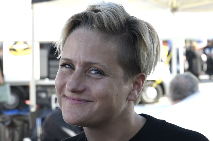 Heidi Knudsen havde grund til smil over en forstærket førerstilling i DM-rally.
(Foto: MD/specialpress@gmail.com)